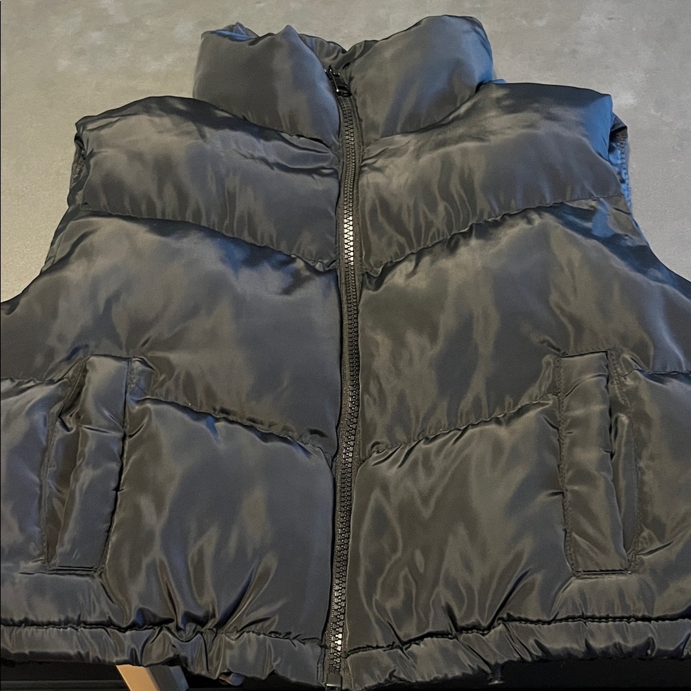Sugarlips Men's Charcoal Puffer Vest